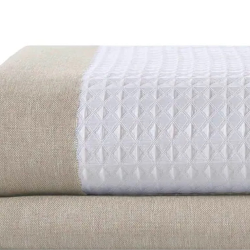 Madison Park Spa Waffle Shower Curtain with 3M Treatment 54x78" - Taupe - Picture 4 of 7